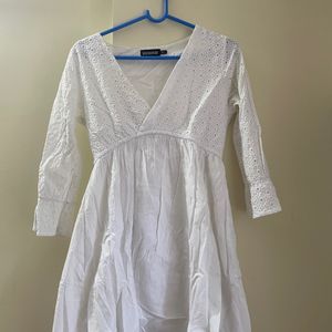 White Cotton Dress