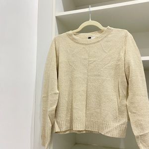 H&M Beige Knitted Pullover