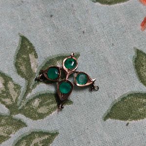 14k Antique Emerald Pendant