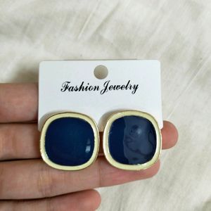 Navy Blue Earrings