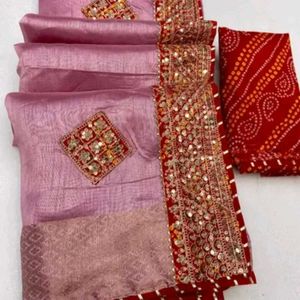 Brand New Cotton Silk Saree With Blouse Piece