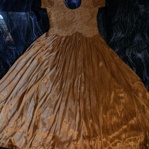 Beautiful Tan Colour Wedding Gown