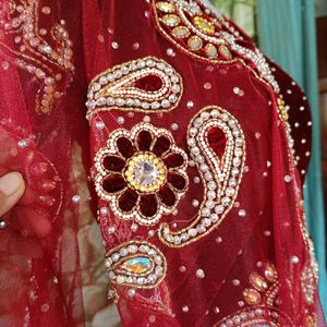 Maroon Bridal Heavy Work Lehenga