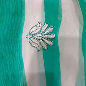 Sea Green Saree