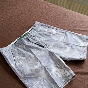 Men's Printed Grey Shorts