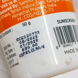 Ultra Light zinc Mineral Sunscreen