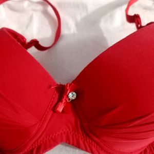 Red hot bra like new