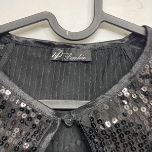 Women Sequin Jacket Top