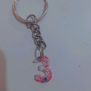 Resin 8,1,3,0,7,5,6,9 Keychains