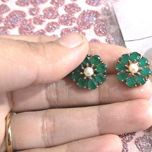 Emerald Green Earrings