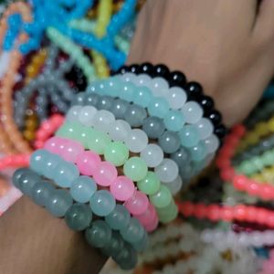 Glass Bracelet Pack Of 5 Mix Colour