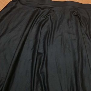 Black Flared Mini Skirt