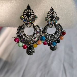 New Oxidised Multi Colour Earrings