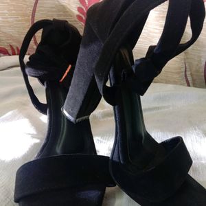 Strappy Black Heels For Women