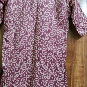 😍♥New Maroon Printed Kurta😍♥