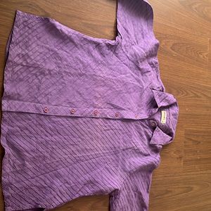 FabIndia Purple Shirt