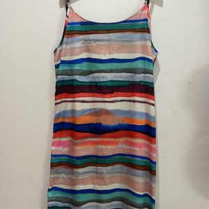 Multi-Colored Striped Dress