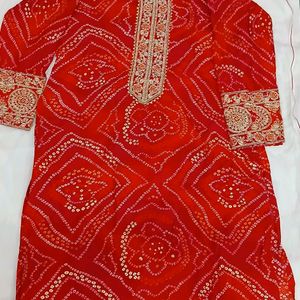 Bandhani Kurta