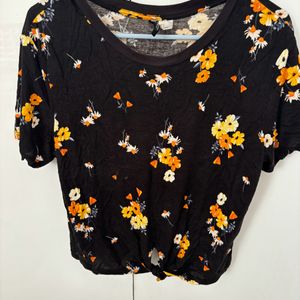 H&M Black Crop Top