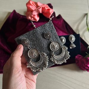 Oxidised Jewellery Combo | With Freebies