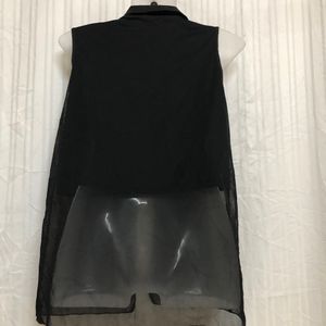 Black Stylish Sleeveless Top