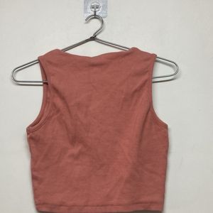 Orange tank top cropped