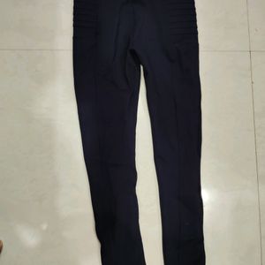 Girls Navy Blue Jeggine