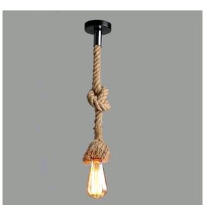 Rope Pendent Ceiling Light (No Bulb)