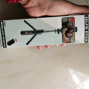 2 in 1 Selfie Stick Tripod With Bluetooth Remote