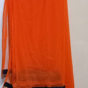 Elegant Ethenic Dress Orange/coral