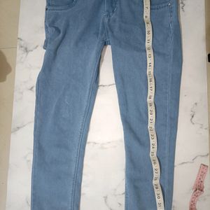 Height Waist Light Blue Jeans