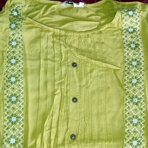 Max Brand Olive Green Kurti