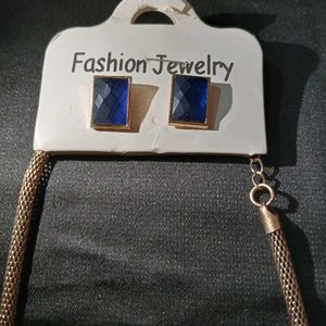 Blue Diamond Jewellery Set