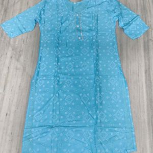 This Is The Reyon Cotton Long Kurti .