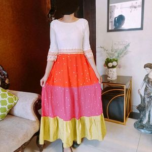 Multicolored Anarkali Kutta