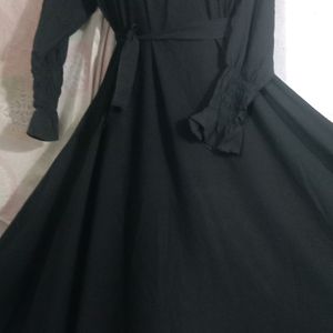 Stylish Big Flair Abaya Set