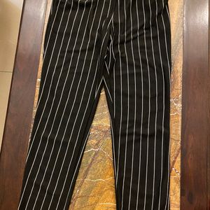 Striped Black Trousers