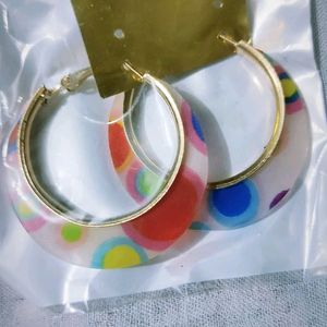 Multicolor Stylish Round Earrings...🌸