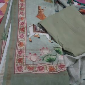 Beautiful Kurta Lining And Kalamkari Dupatta