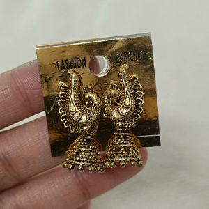 Set Of 2 Earrings (Peacock And Lord shiv Design)