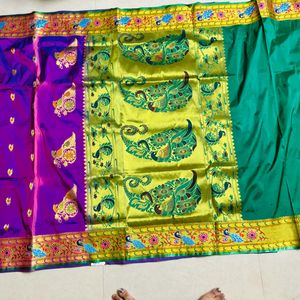 paithani saree with blouse piece