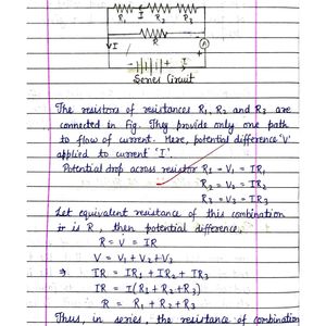 Class 10 Physics Handwritten Notes NCERT CBSE