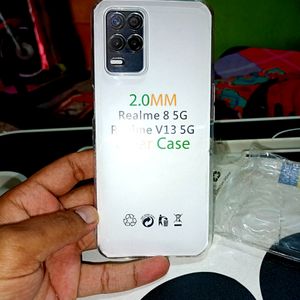 Premium Transparent Cover - Realme 8/8i/8s/V13