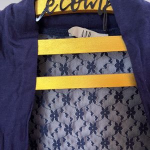 Blue High Low Shrug