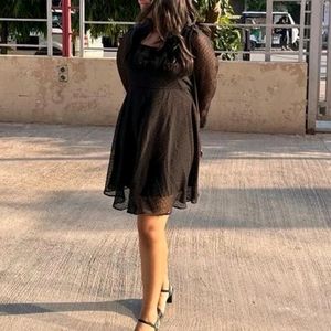 Black Flared Dress