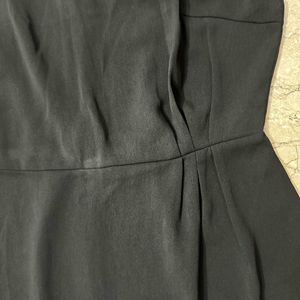 Net Sleeves Black Dress