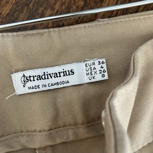 Stradivarius Beige Trouser