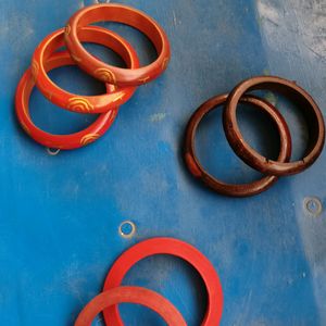 Wooden Painted  Bangles