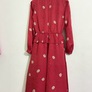 Vintage Polka Red Dress