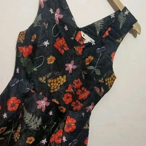 Multi Floral Printed Dress For 32 Bust